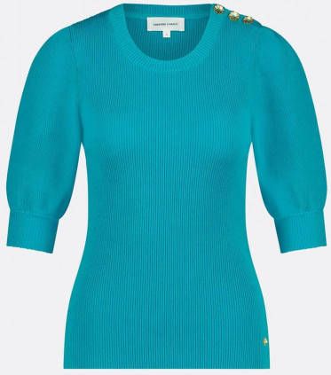 Fabienne Chapot Pullover Ribbel , Blauw, Dames