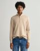Gant Flamme Sweater met Rits Dry Sand Heren online kopen