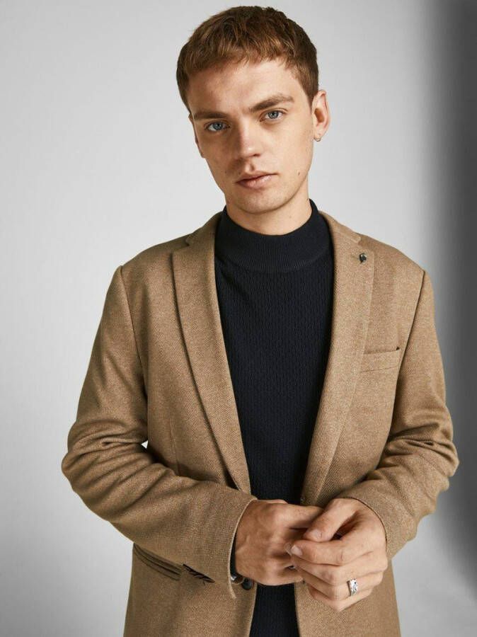 JACK & JONES PREMIUM gebreide trui JPRBLAWINTER met biologisch katoen black