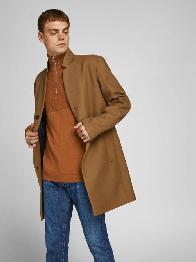 JACK & JONES PREMIUM trui JPRBLAWINTER met biologisch katoen caramel café