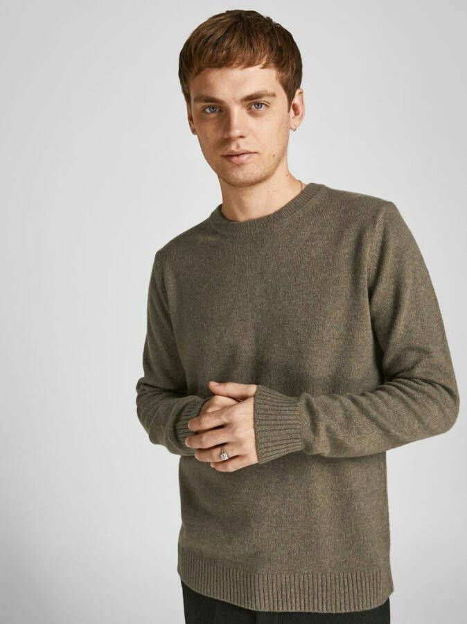 jack & jones Gebreide trui lamswol mix
