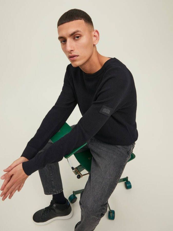 Jack & Jones Trui met ronde hals CLASSIC WAFFLE KNIT CREW NECK