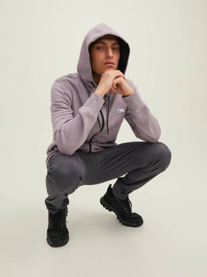 jack & jones Hoodie hoge kraag rits