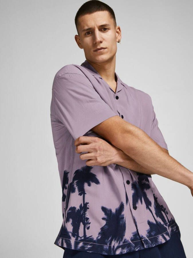 jack & jones Overhemd met korte mouwen viscose