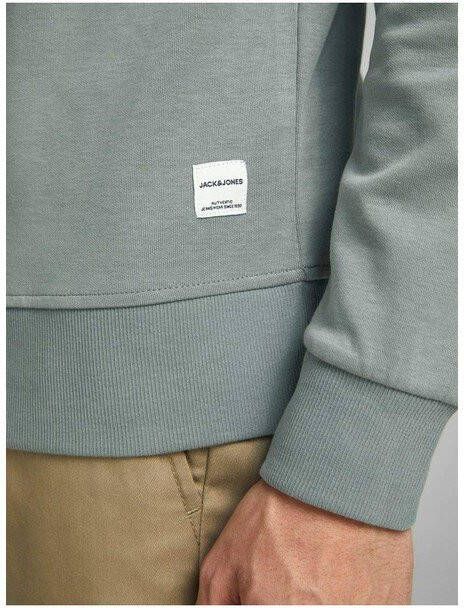 JACK & JONES ESSENTIALS sweater JJEBASIC grijsgroen
