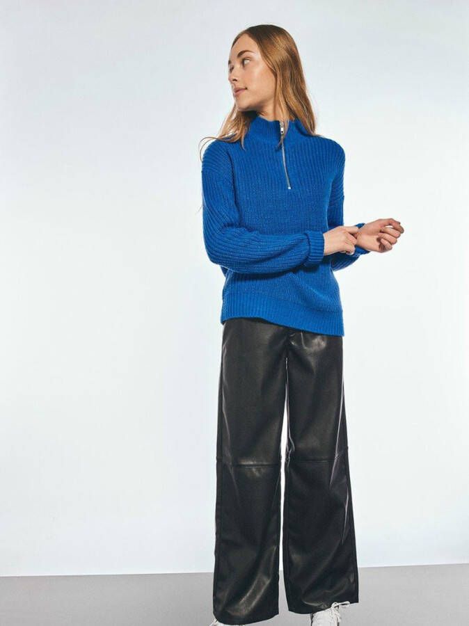 name it Gebreide trui halve rits