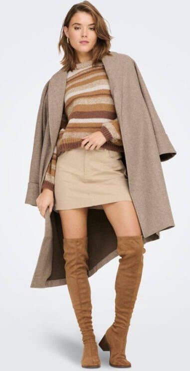 Only Gestreepte trui in donzig tricot
