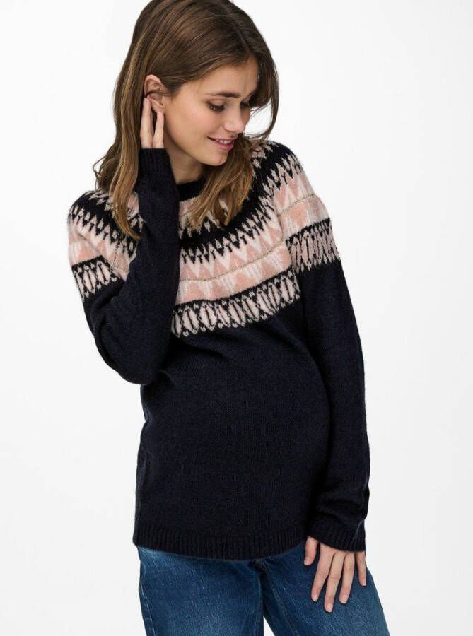 Only Gebreide trui mama dessin