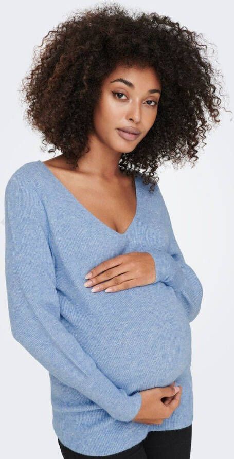 Only Gebreide trui mama v hals