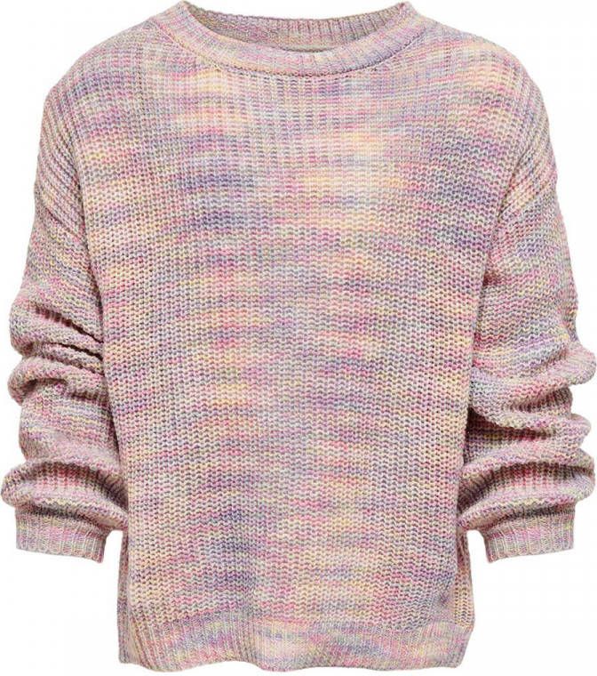 Only Kogninni L/S Pullover CP KNT Thistle/W. , Roze, Dames