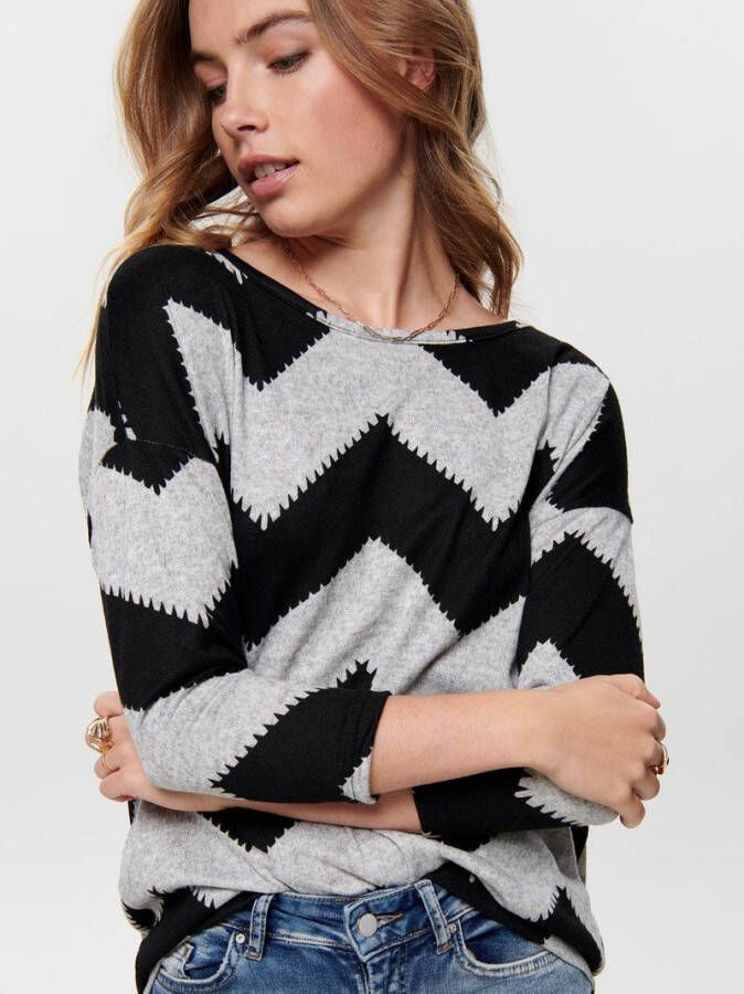 Only Shirt met 3/4 mouwen ELCOS in verschillende printvariaties