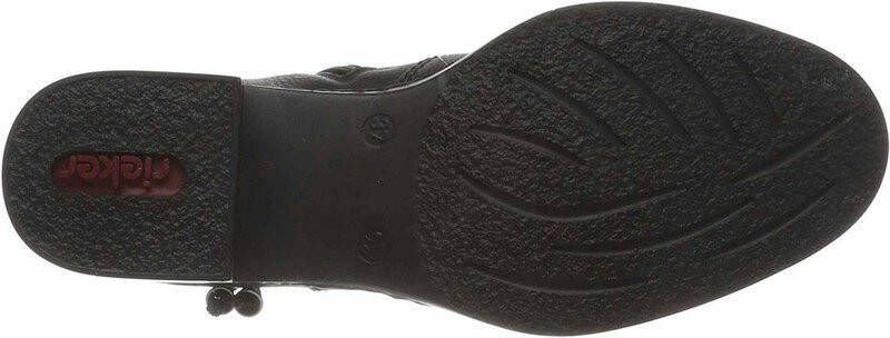 Rieker Enkellaarsjes , zwart, imitatieleer