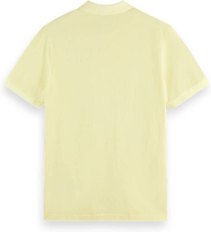 Scotch & Soda Garment dyed piqué polo van biologisch katoen