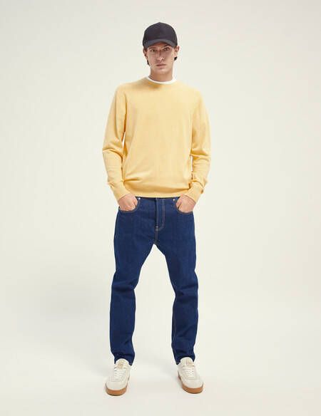 Scotch & Soda Sweater met ronde hals van mix met ECOVERO