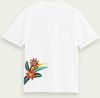 Scotch & Soda Relaxed fit T shirt van biologisch materiaal met bloemenborduursel online kopen