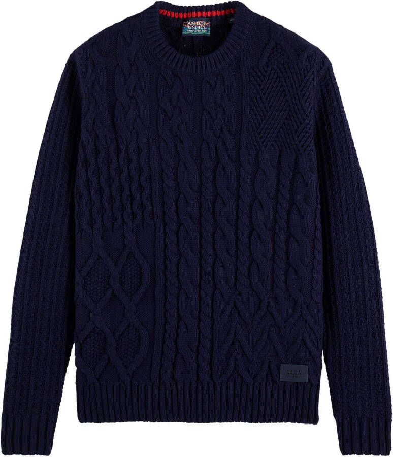 Scotch & Soda Pullover wool blend stucture knit sweat 169257/0004