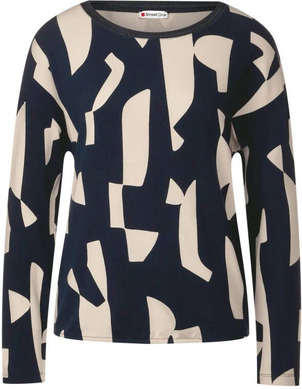 Street One a319005 ltd qr geometric printed shirt