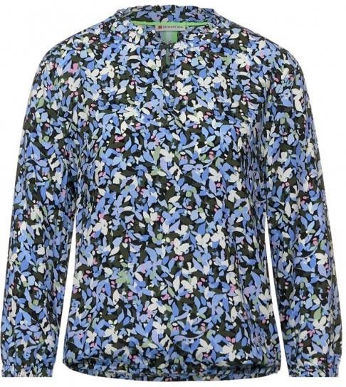 Street One top met all over print blauw/groen/zwart/beige/roze