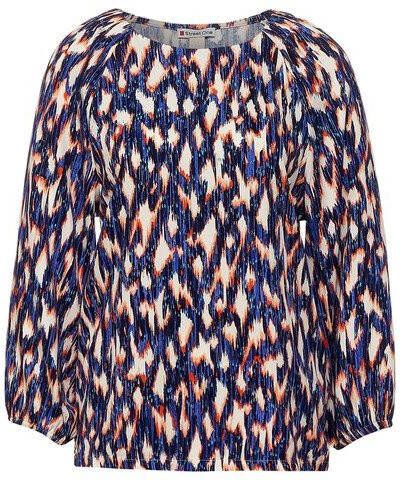 Street One top met all over print blauw/ecru/rood
