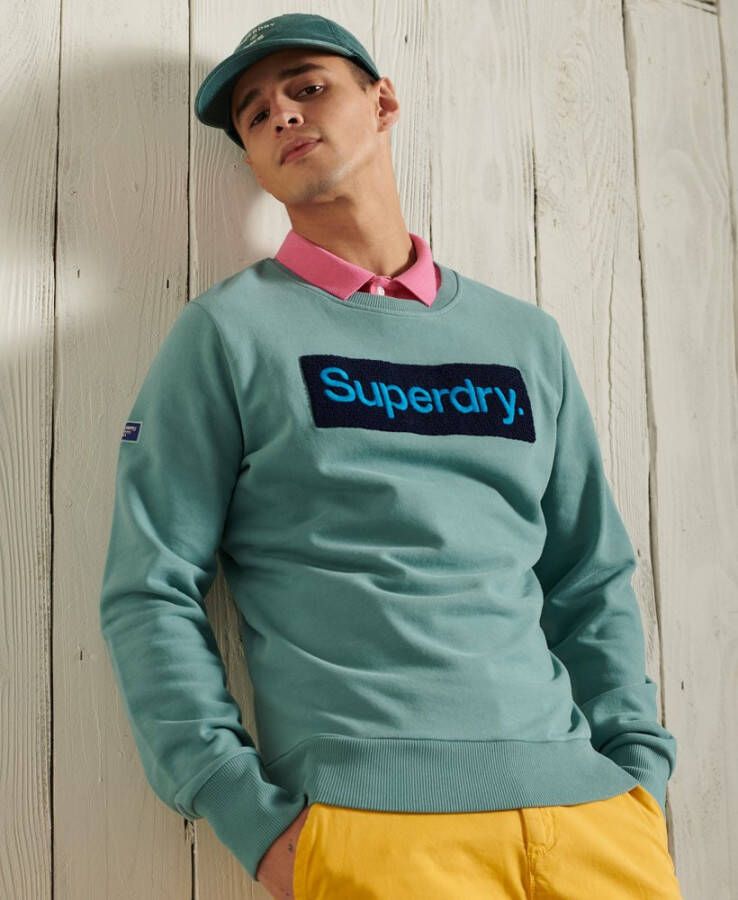 Superdry sweater workwear blauw Heren