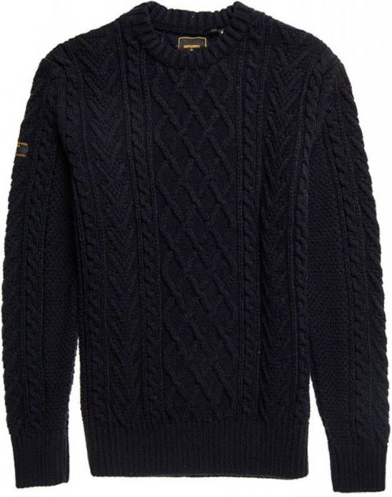 Superdry Kabeltrui jacob blauw(m6110038a apx )
