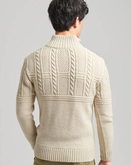 Superdry M6110308a jacob henley 39e  , trui  , supe