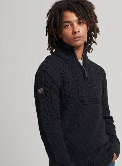 Superdry M6110308a jacob henley 98t eclipse navy tr