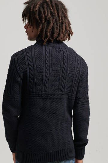 Superdry M6110308a jacob henley 98t eclipse navy tr