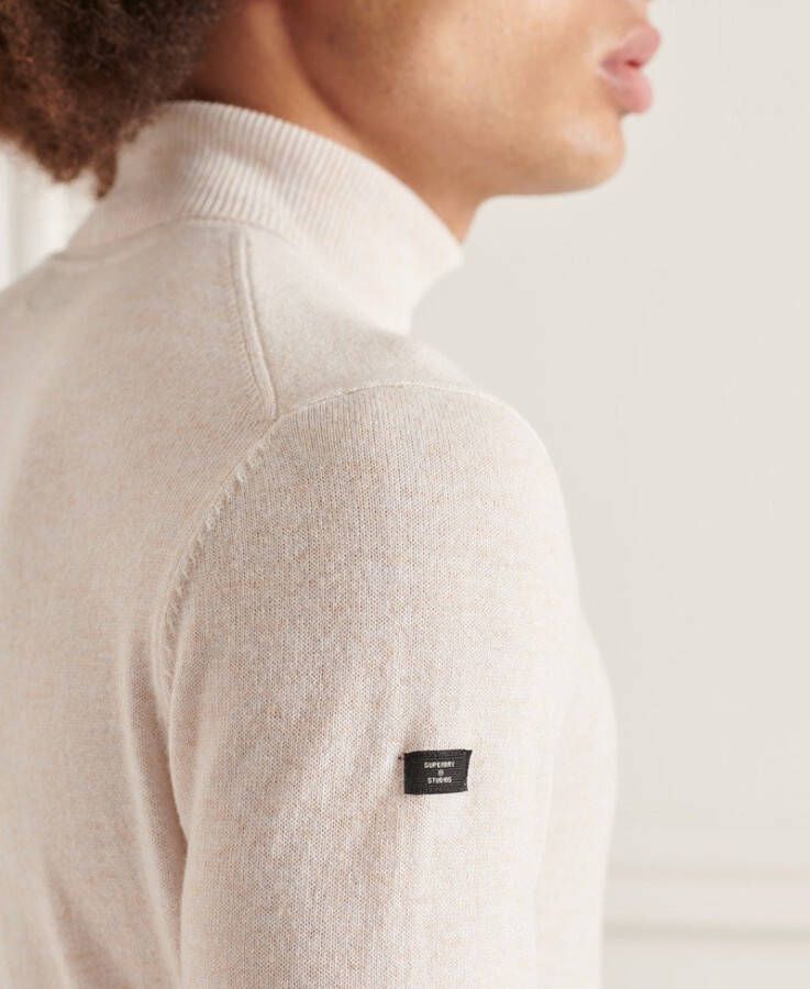 Superdry Studios lambswool roll neck off white(m6110438a 71d )