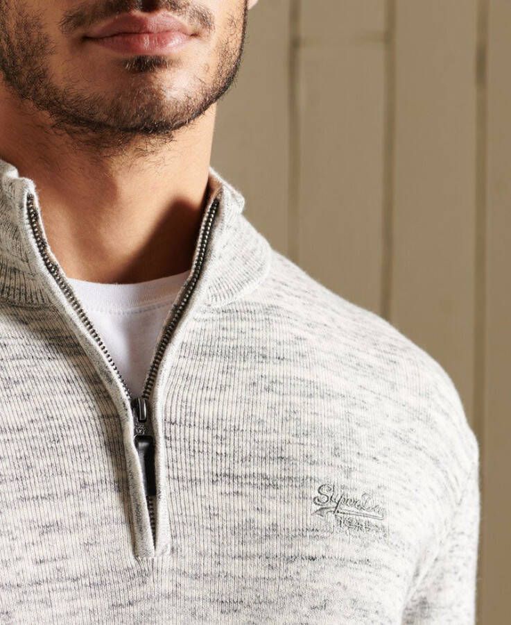 Superdry Vintage emb cotton/cash henley athletic grey marl(m6110289a zuc )