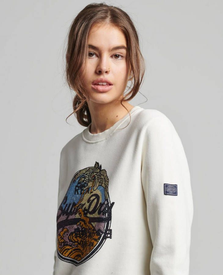 Superdry Vintage Narrative Sweater Dames