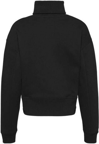 Tommy Jeans Zwarte Coltrui Heavyweight Knits Col