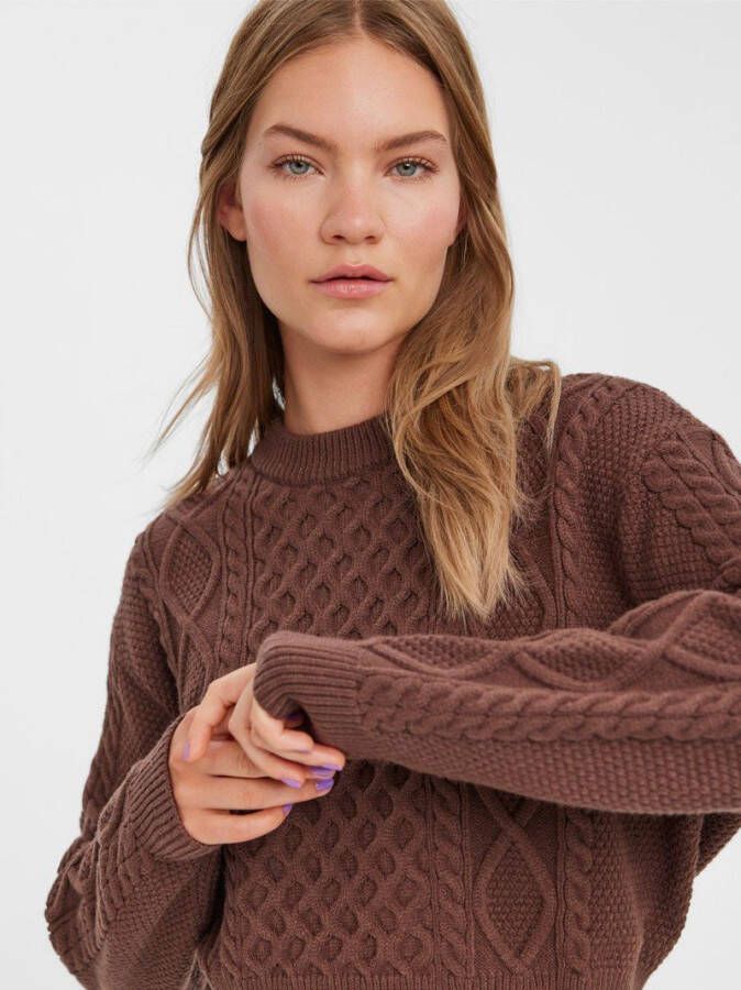 Vero Moda Gebreide trui achter gedetailleerde