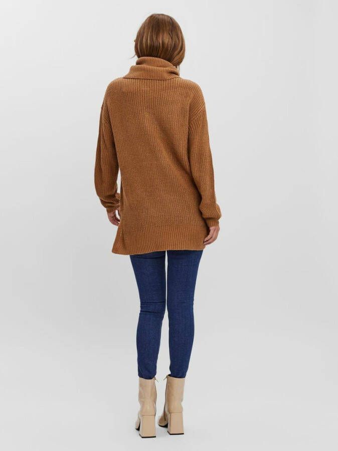 Vero Moda Gebreide trui lang hoge hals