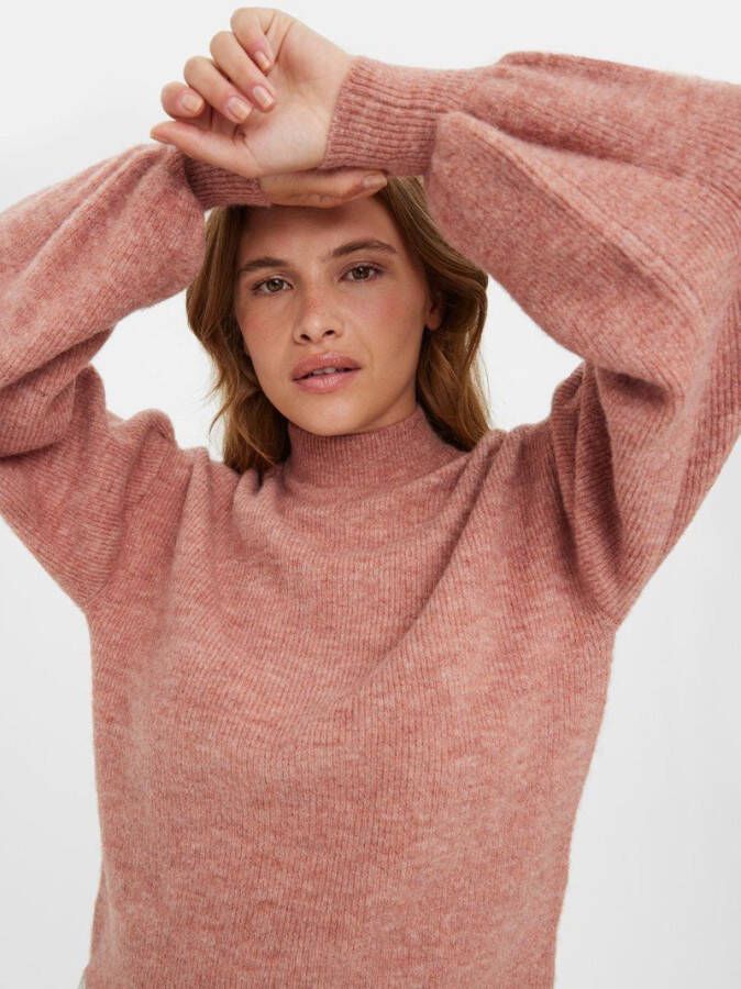 Vero Moda Gebreide trui trechterhals