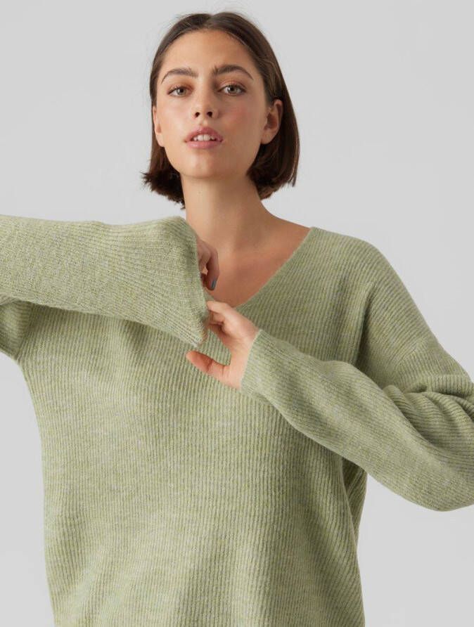 Vero Moda Trui met V hals VMCREWLEFILE LS V NECK BLOUSE