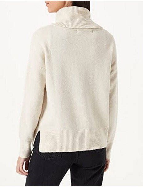Vero Moda Vmdoffy LS Cowlneck Blouse GA Noos , Beige, Dames