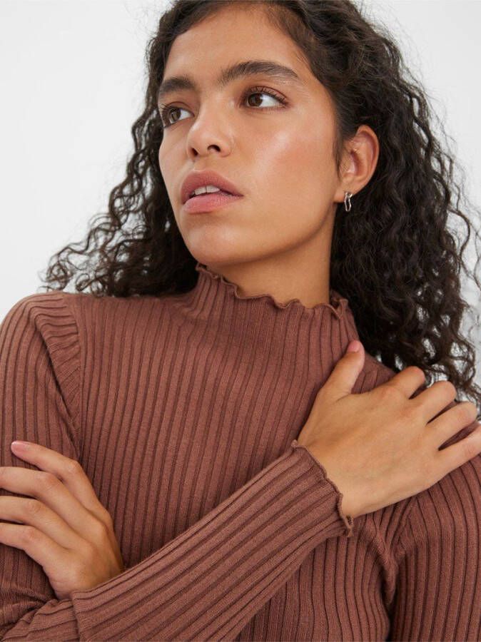Vero Moda Trui met staande kraag VMEVIE LS HIGHNECK BLOUSE