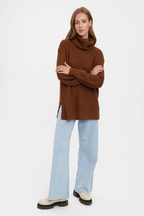 Vero Moda Lange trui VMSAYLA BALLOON LS COWLNK RIB BLOUSE