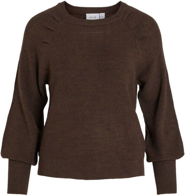 Vila 14080897 visee new o neck l/s knit top