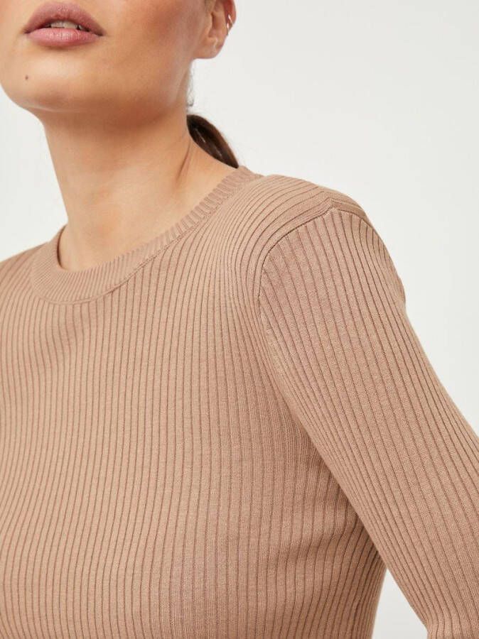 Vila Gebreide trui oversized v hals