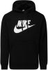 Nike Foundation Large Logo Hoodie Heren Black/Black/White Heren online kopen