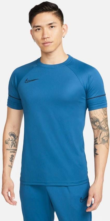 Nike Dri FIT Academy Voetbaltop met korte mouwen voor heren Blauw