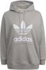 Adidas Originals Trefoil Hoodie(Grote Maat) Medium Grey Heather Dames online kopen