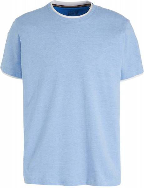 ESPRIT Men Casual T shirt blauw