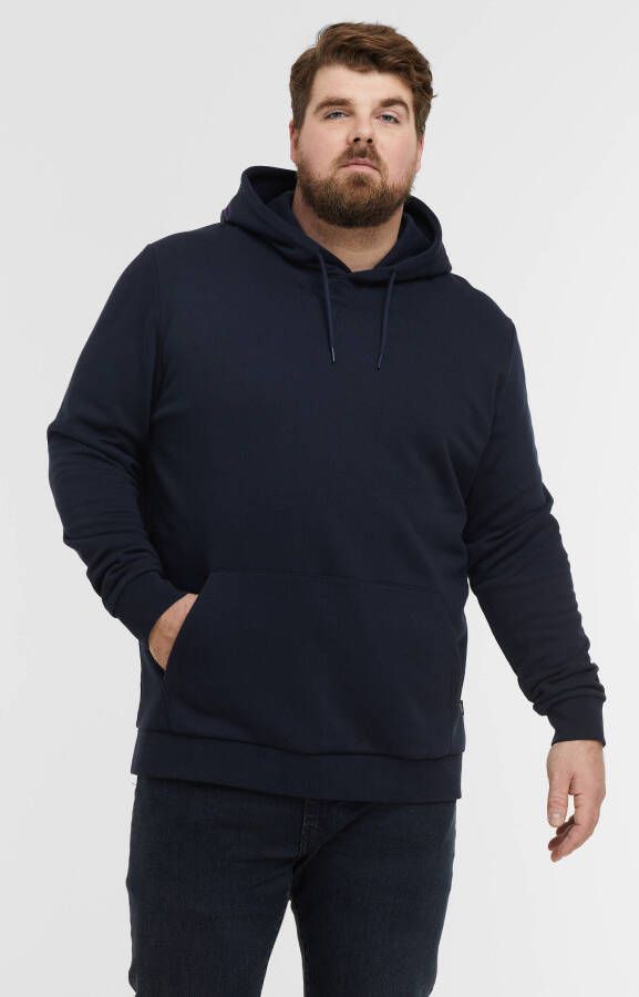 Esprit Plus Size hoodie met biologisch katoen navy