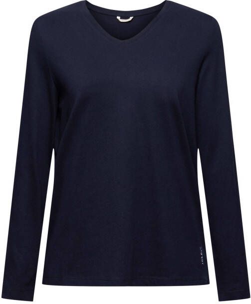 ESPRIT Women Bodywear pyjamatop donkerblauw