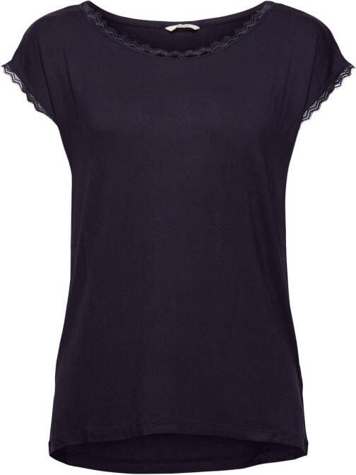 ESPRIT Women Bodywear pyjamatop donkerblauw