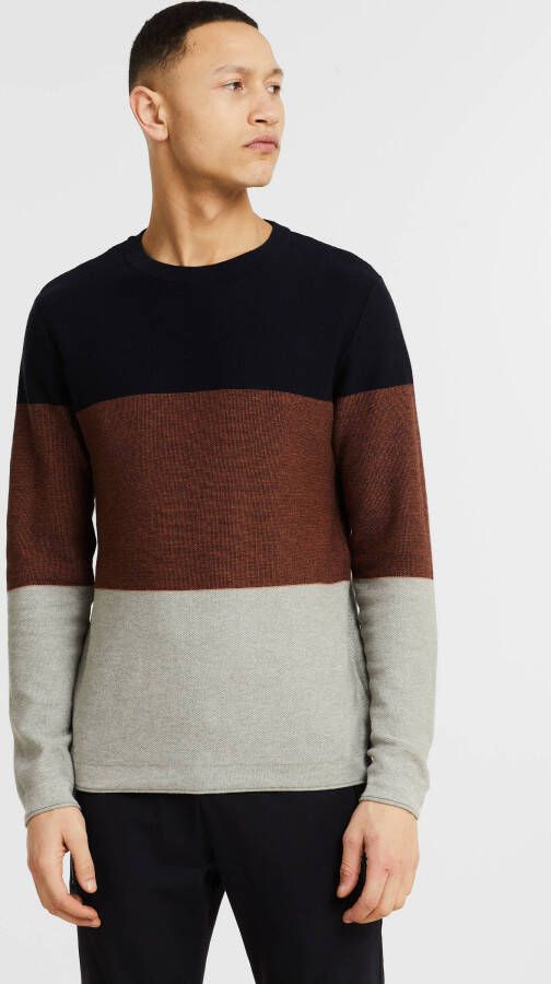 JACK & JONES ORIGINALS fijngebreide trui JORFLASH raw sienna