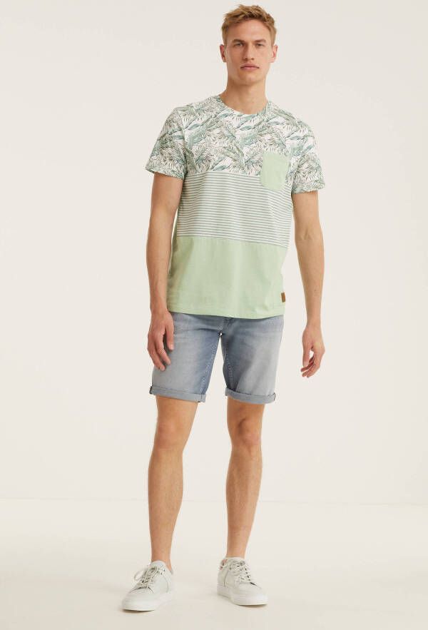 JACK & JONES ORIGINALS T shirt Mixer met all over print mintgroen